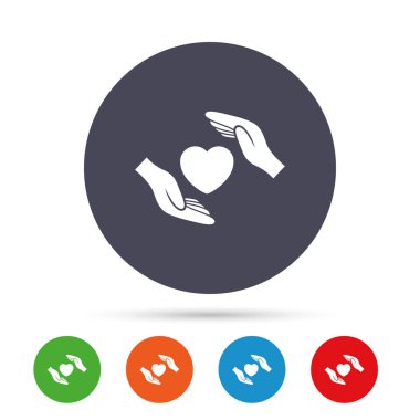 Hayat sigortası Icons set