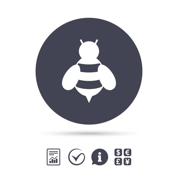 Icono web de abeja — Vector de stock