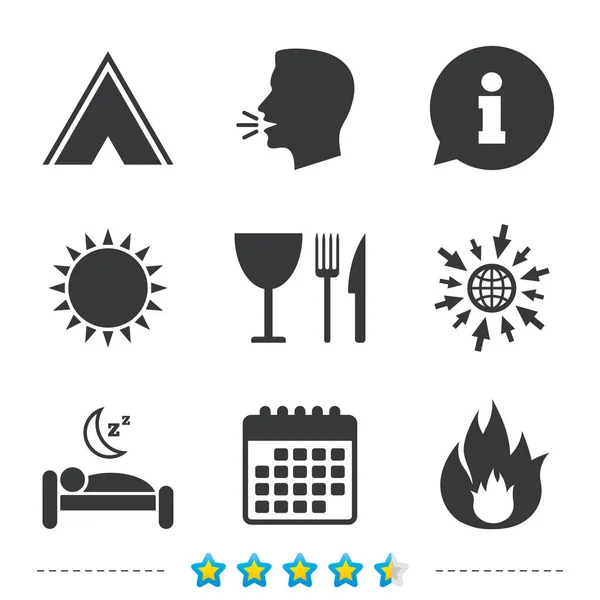 Travel icons set — Stock Vector