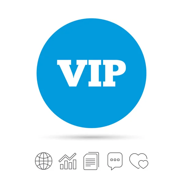 Vip web icon — Stock Vector