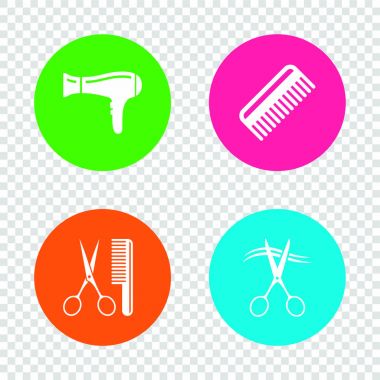 Kuaför Icons set