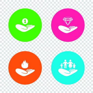 Yardım ellerini Icons set