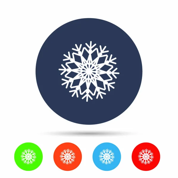 Snowflake icons set — Stock Vector