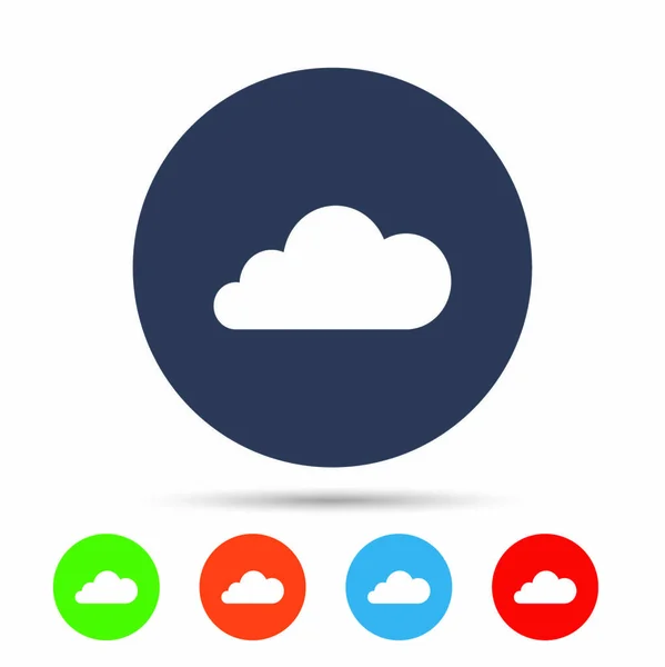 Cloud icons set — Stock Vector