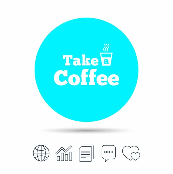 Take a Coffee icon — Stock Vector