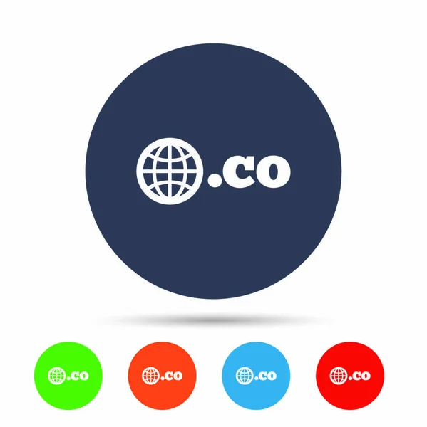 Set icone Domain CO — Vettoriale Stock