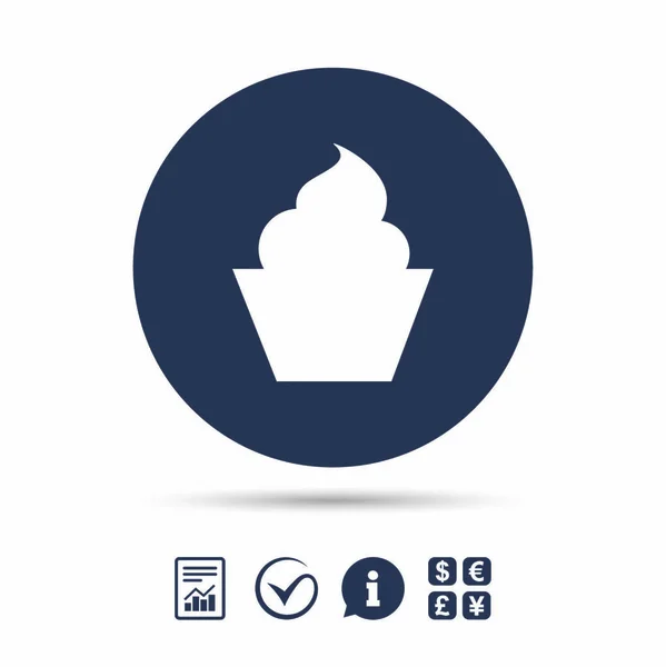 Muffin web simgesi — Stok Vektör