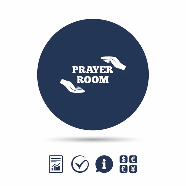 Prayer room icon — Stock Vector