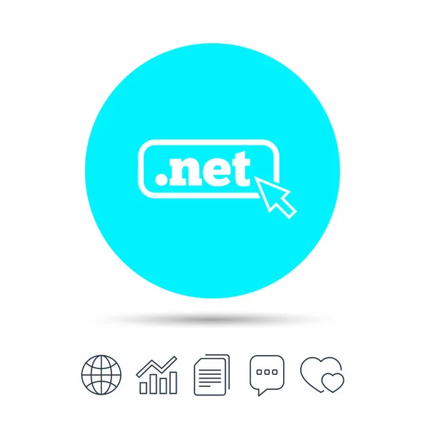 Icône NET domaine — Image vectorielle