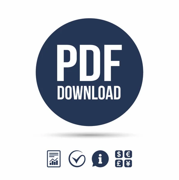 PDF download icon — Stock Vector