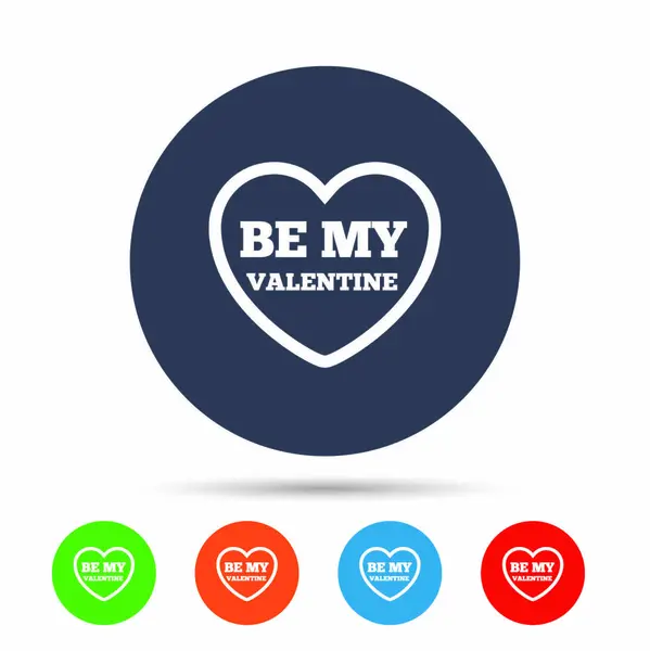Be my Valentine icons set — Stock Vector