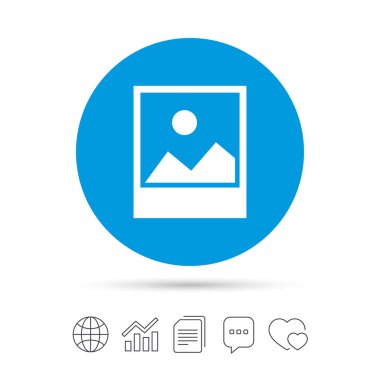 Fotoğraf çerçeve şablonu ile peyzaj