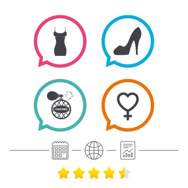 Kadınlar Icons set elbise