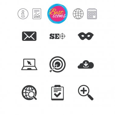 Internet, seo simgeler 