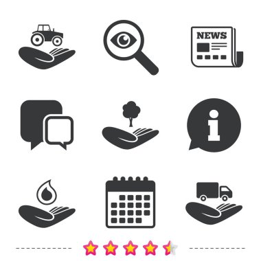 yardım simgeleri eller 