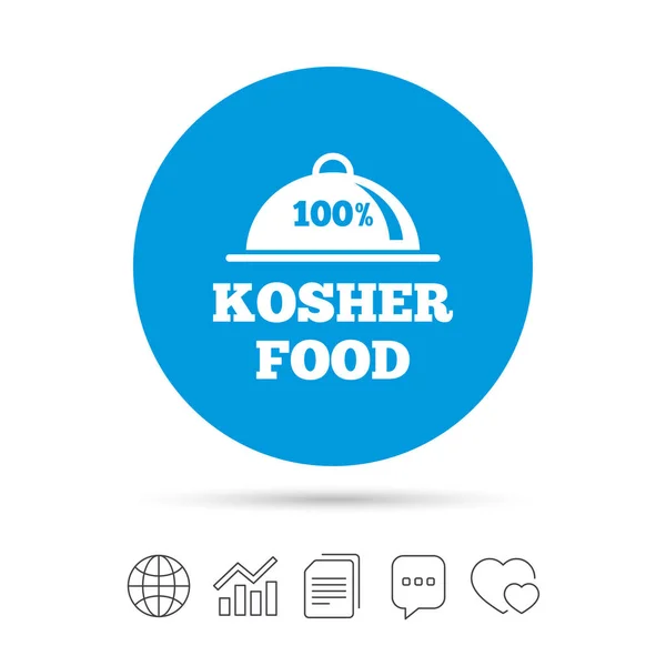 Kosher food product sign icon — Stock Vector