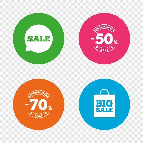 Discount special offer symbols — Stock Vector