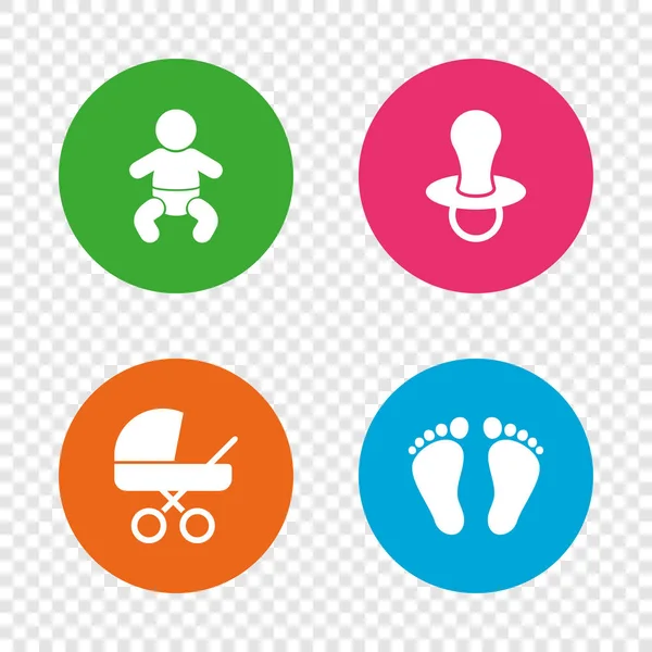 Baby baby's pictogrammen — Stockvector