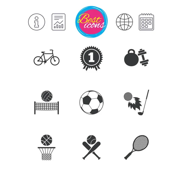Спортивные игры, икона фитнеса — стоковый вектор