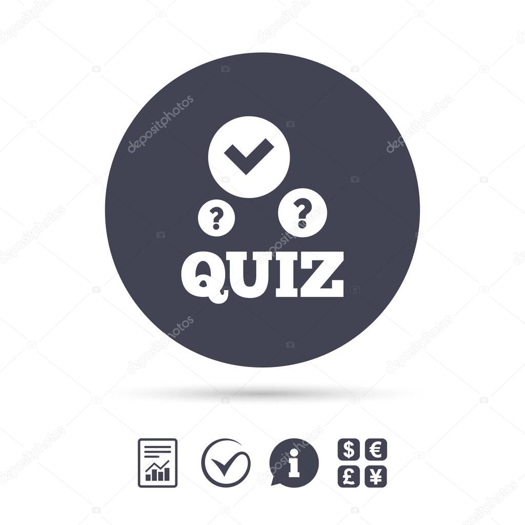 Questions and answers game symbol
