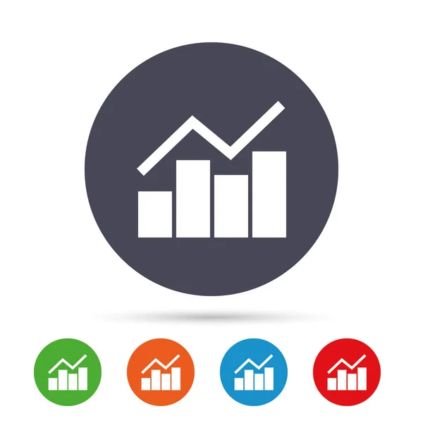 Ícones gráfico gráfico — Vetor de Stock