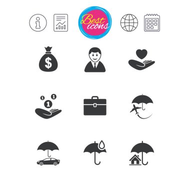 Klasik basit düz web simgeler.