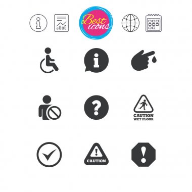 Dikkat bildirim simgeleri.