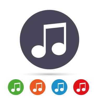 Müzik Not Icons set