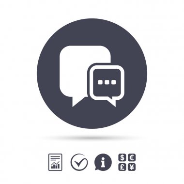 konuşma balonu sembolü.