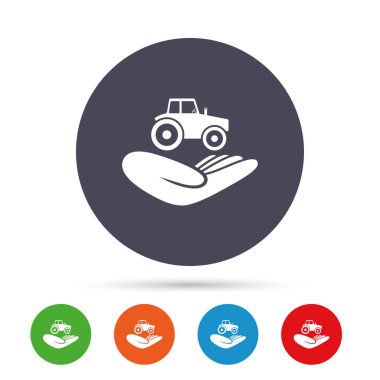 El traktör Icons set tutar