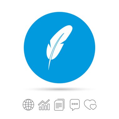 Retro kalem simgesi.