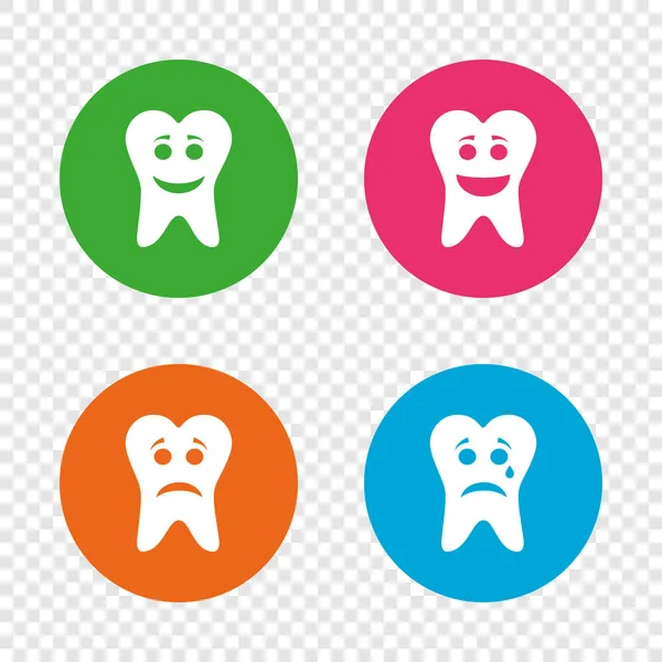 Signos de cuidado dental — Vector de stock