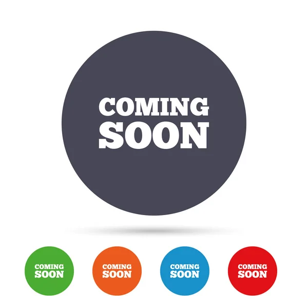 Coming soon icons — Stock Vector