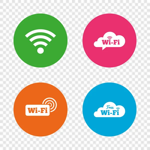 Wifi iconos de red inalámbrica — Vector de stock