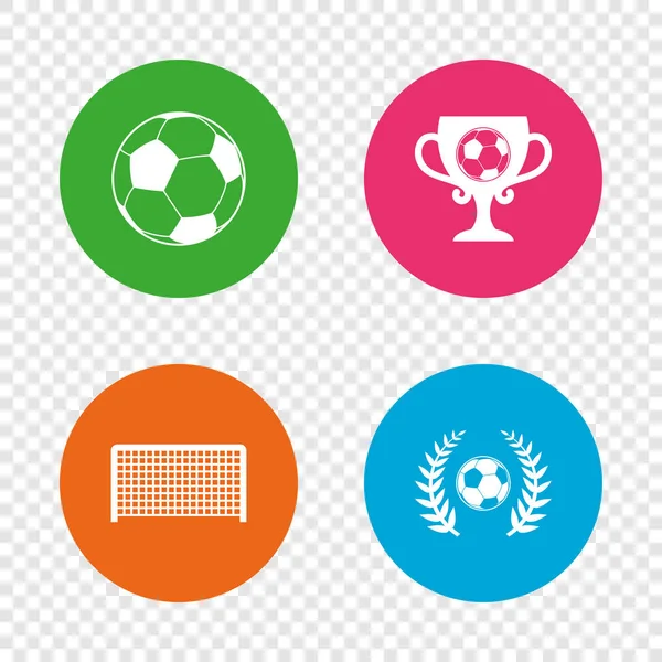 Fotboll ikoner set — Stock vektor