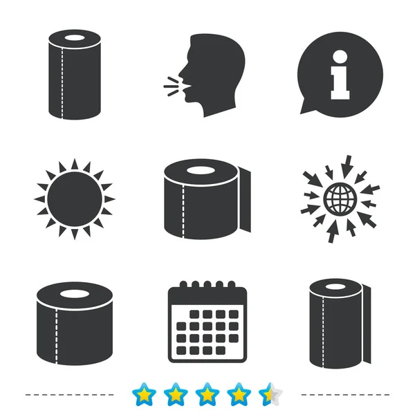 Toilet paper icons — Stock Vector