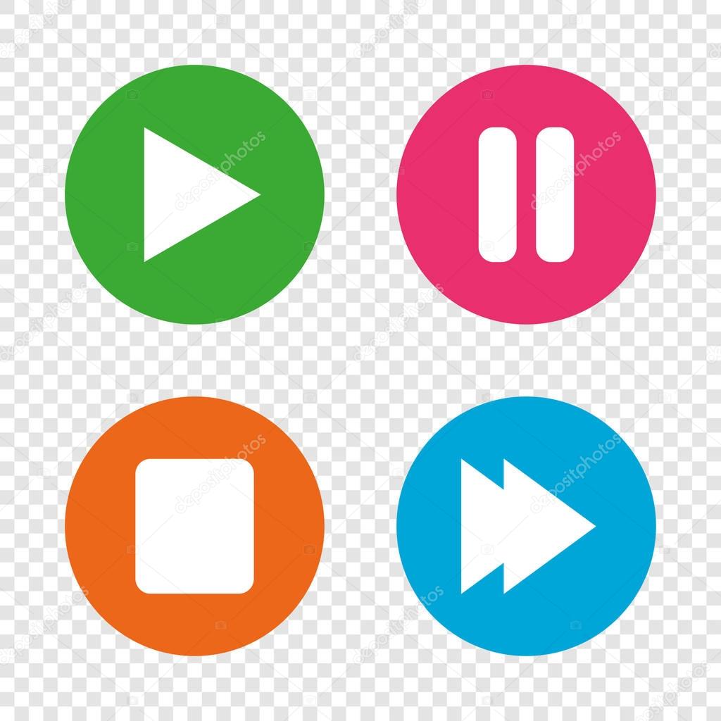 Player navigation icons. 