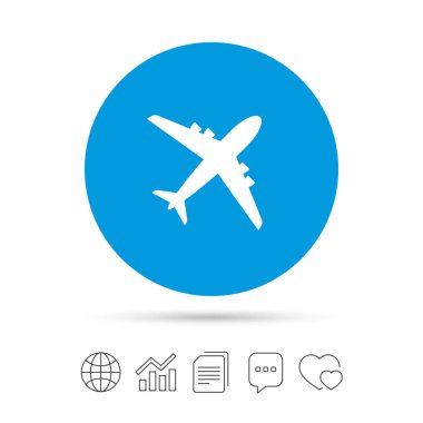 uçak seyahat etmek simge.