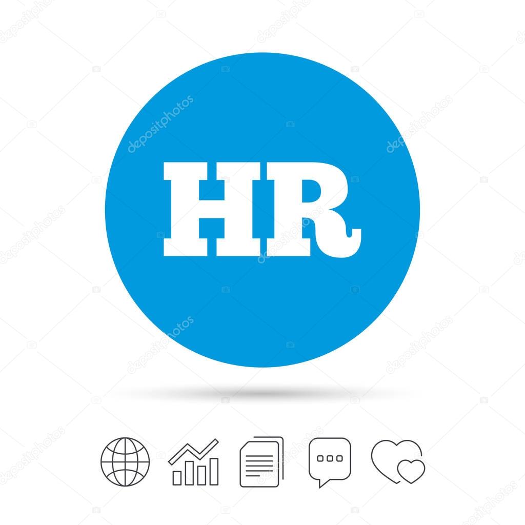 Human resources sign icon
