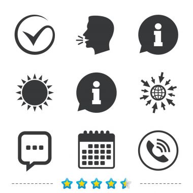 Bilgi ve takvim simgesi