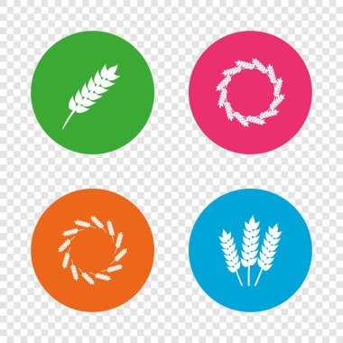 Saydam arka plan üzerinde yuvarlak düğmeleri