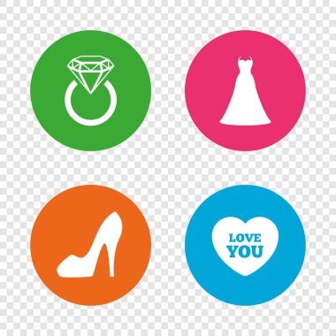 Düğün elbise simgesi