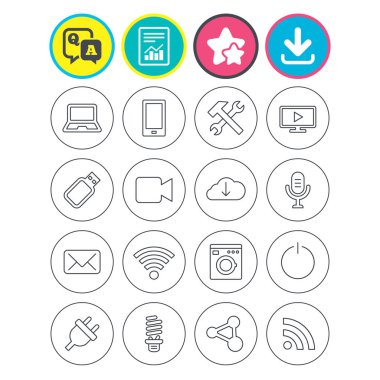 Rapor, download ve yıldız işaretleri