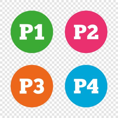 Saydam arka plan üzerinde yuvarlak düğmeleri