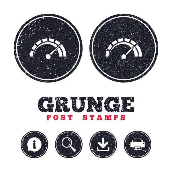 Grunge post stempels — Stockvector