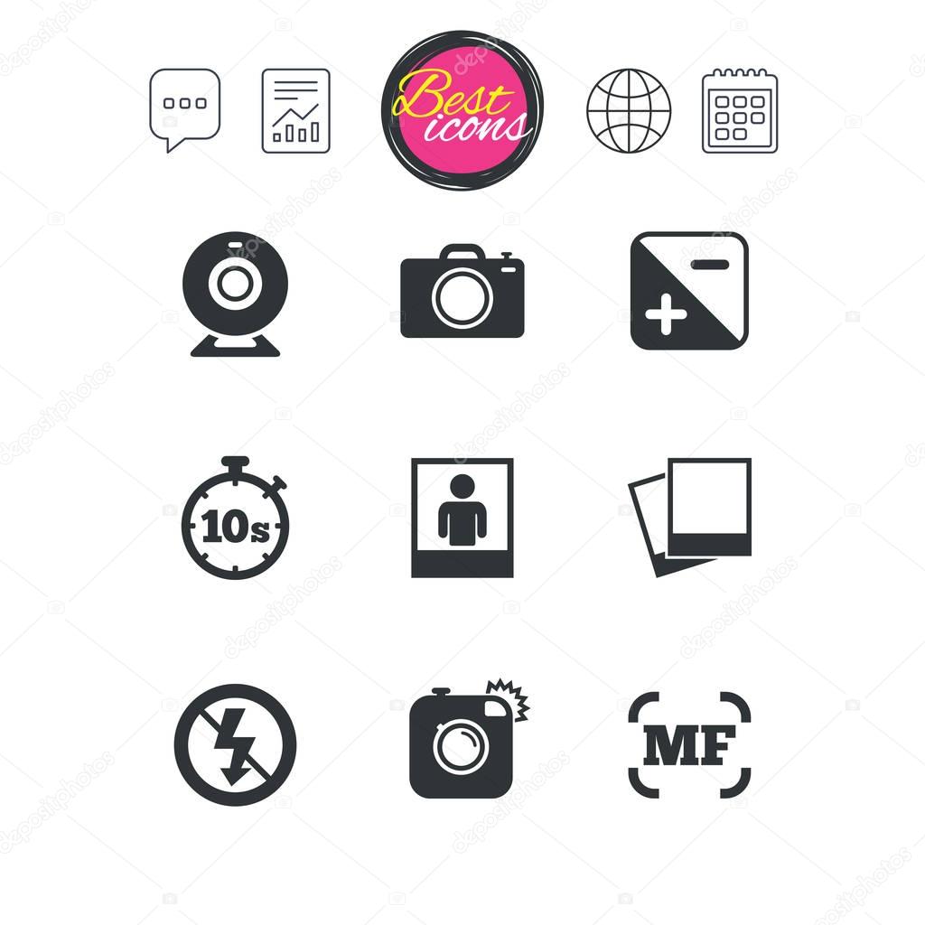 Classic simple flat web icons