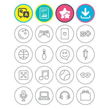 Rapor, download ve yıldız işaretleri