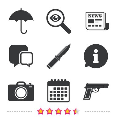 Gazete ve takvim simgeler