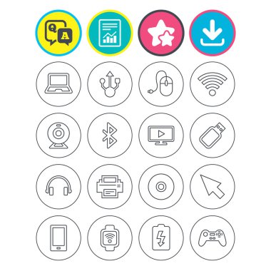 Rapor, download ve yıldız işaretleri