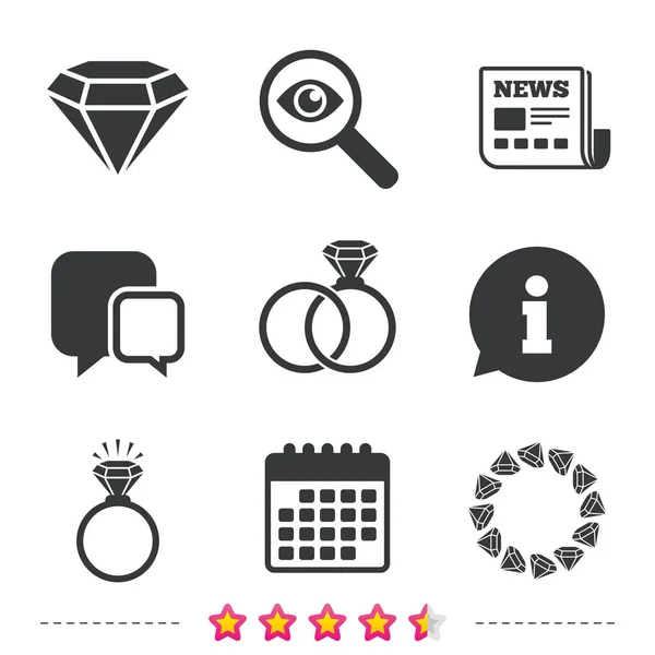 Icône de symbole d'engagement — Image vectorielle